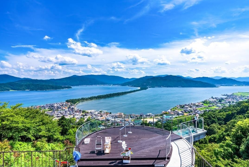 전망대에서 본 아마노하시다테 풍경