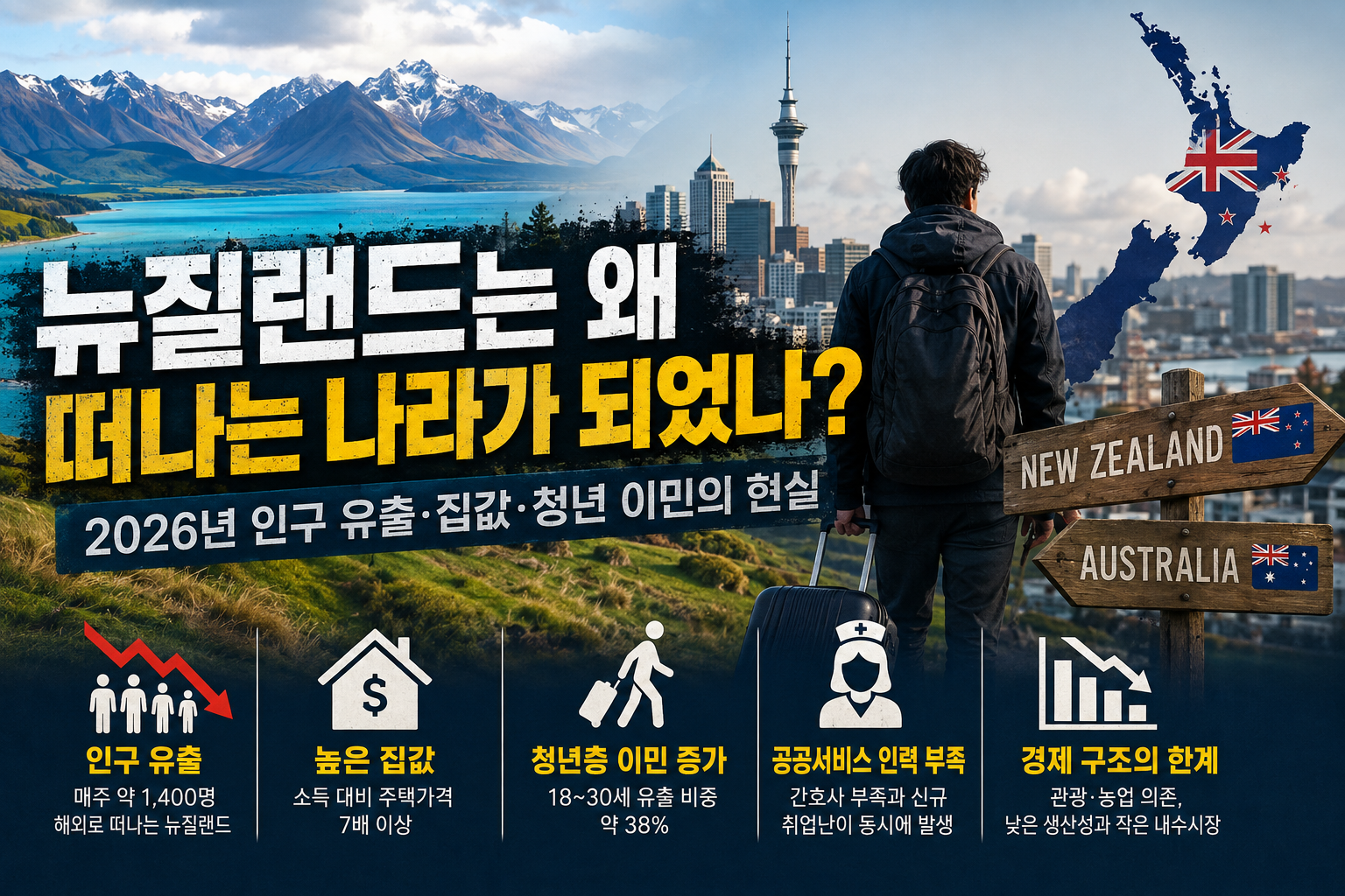 뉴질랜드는 왜 떠나는 나라가 되었나?