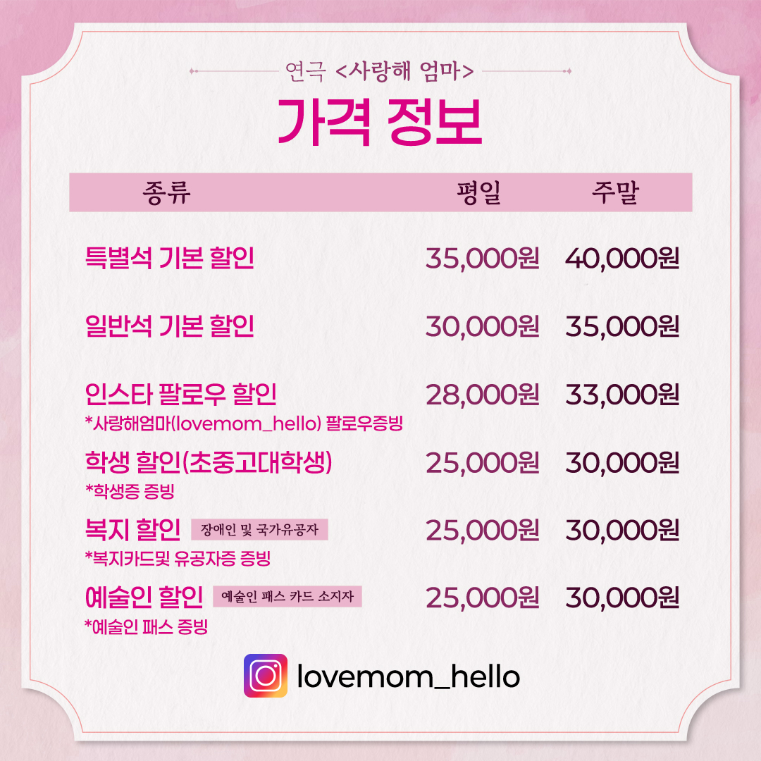 연극 사랑해 엄마