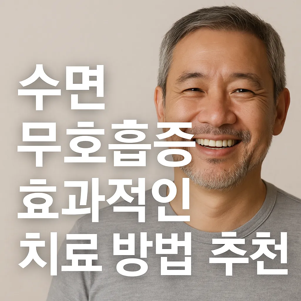 수면 무호흡증 치료 방법