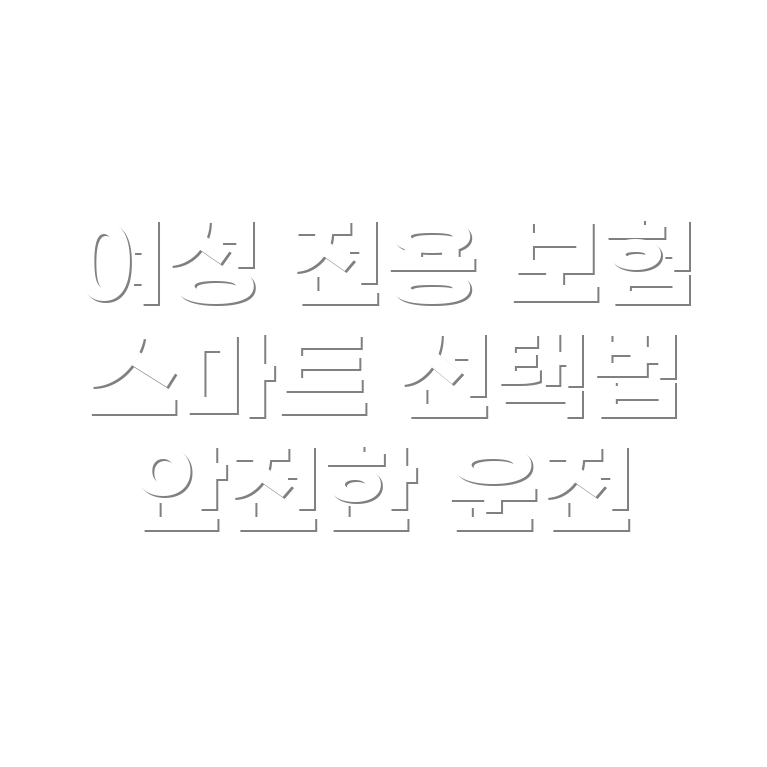 여성을 위한 다이렉트 자동차 보험 순위