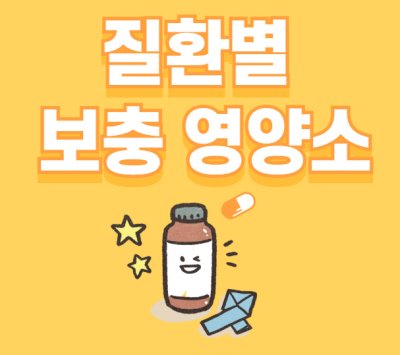 질환별 보충 영양소