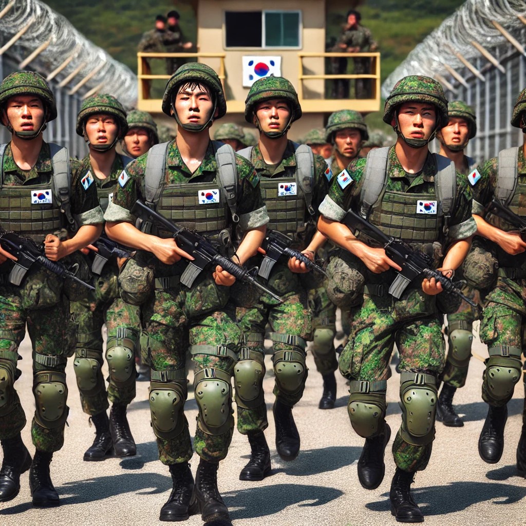 훈련받고 있는 군인