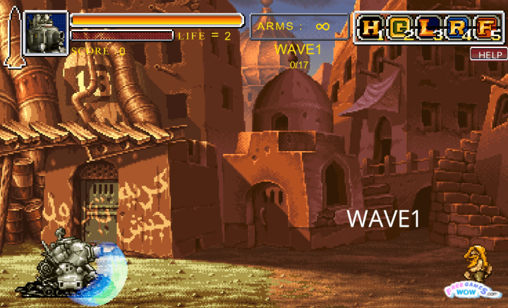 메탈슬러그-디펜스-플래시게임-시작-화면