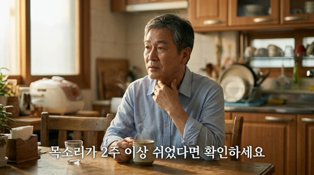 후두암 초기증상 목소리 변화"