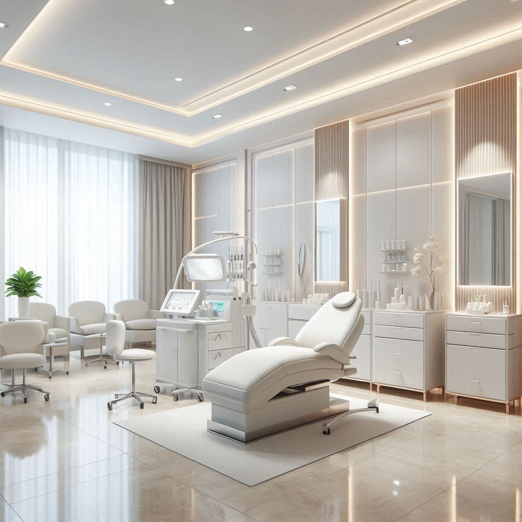 피부,체형관리 샵 배경