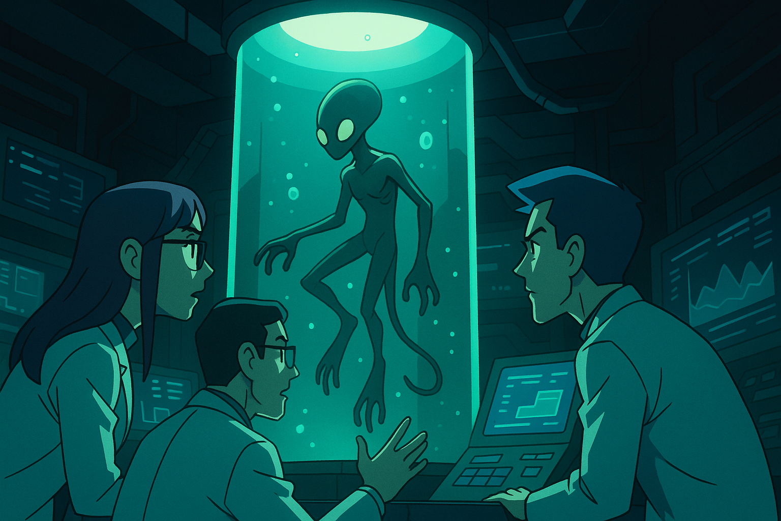 SF 애니메이션 스타일