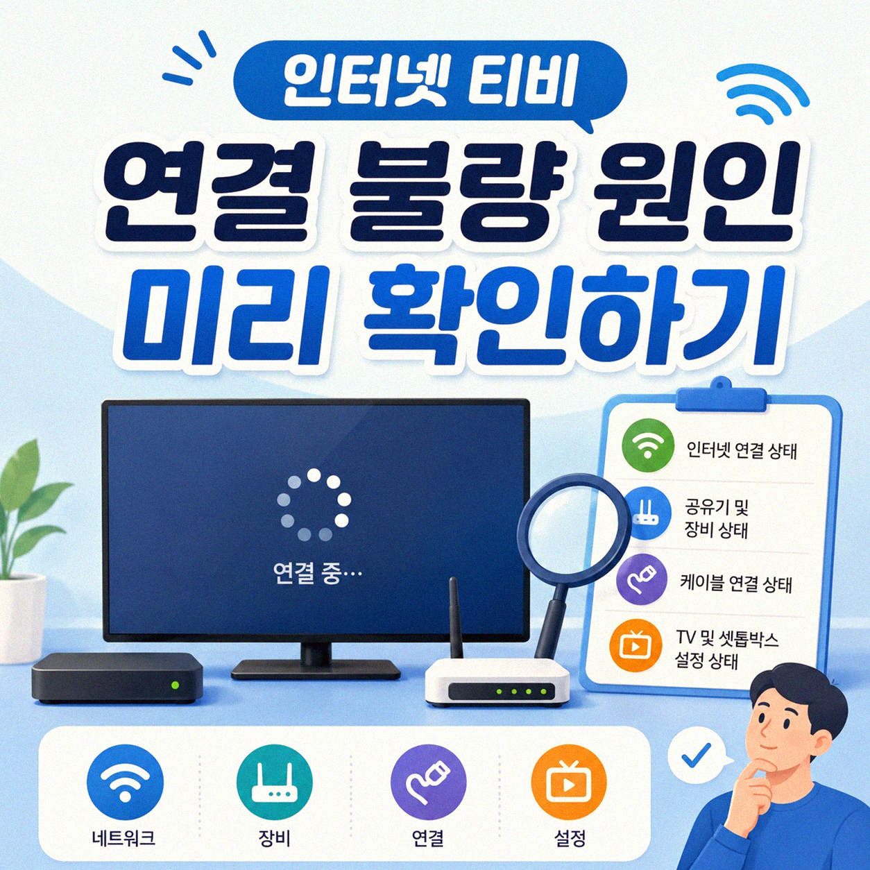 인터넷 티비 연결 문제 해결 방법은 없을까