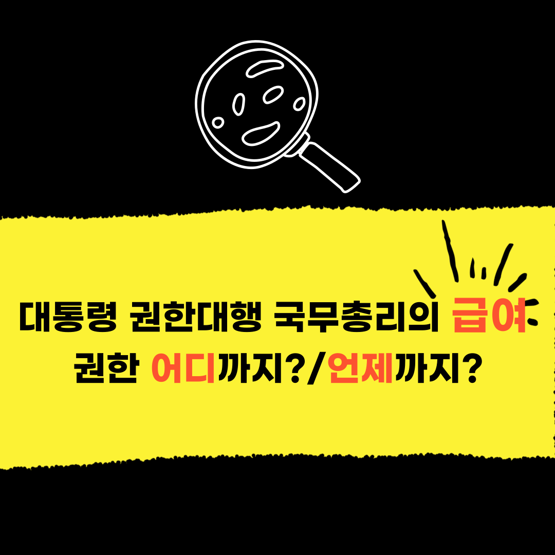 대통령 권한 대항 국무총리 급여