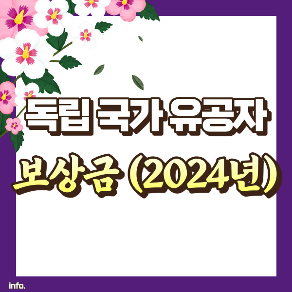 독립유공자 보상금 소개 - 썸네일