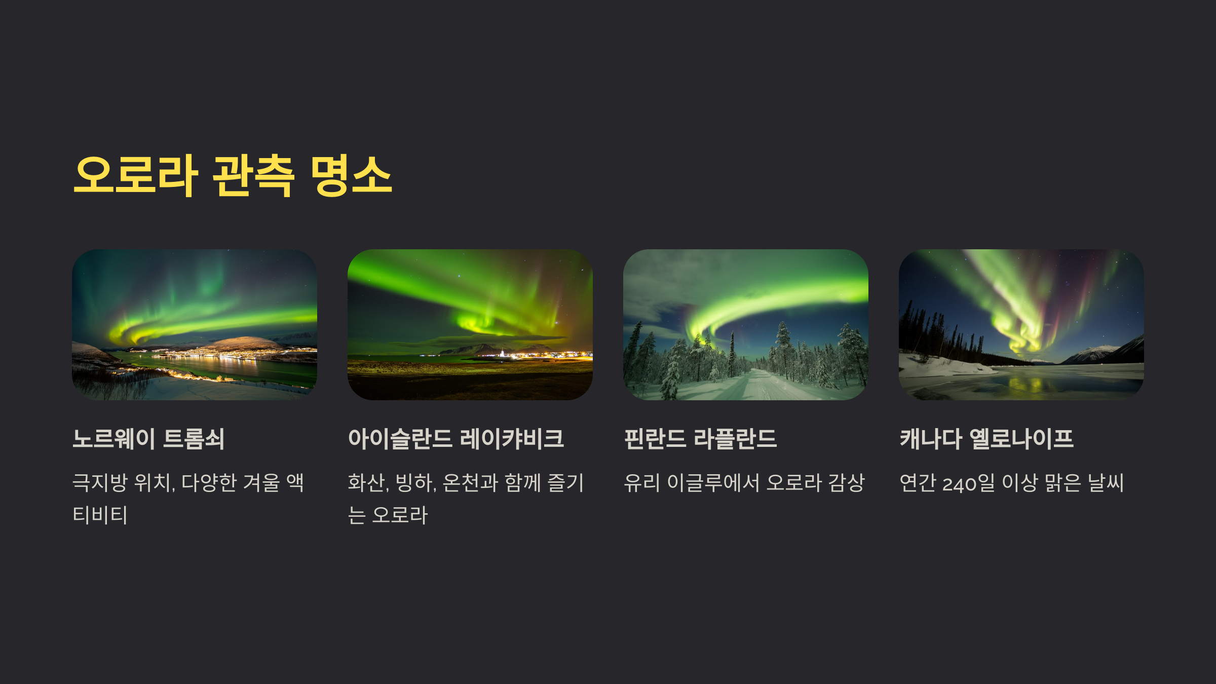 alt=오로라의 관측 명소