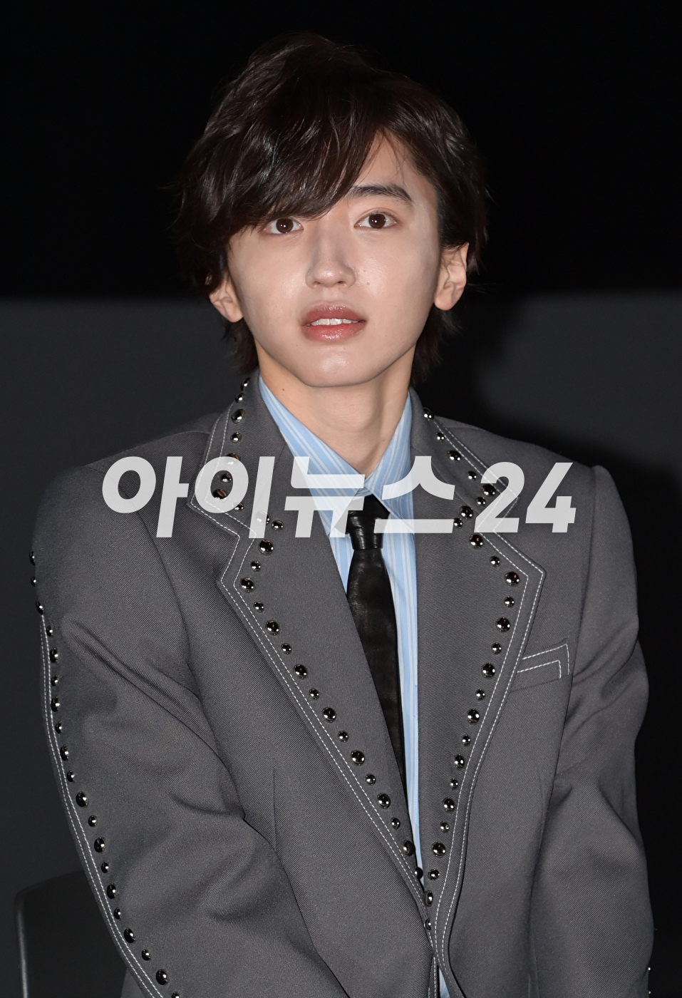 일본 배우 미치에다 슌스케가 24일 오전 서울 CGV 용산아이파크몰에서 열린 영화 '오늘 밤, 세계에서 이 사랑이 사라진다 해도' 흥행 감사 내한 기자회견에 참석하고 있다. [사진=정소희 기자]