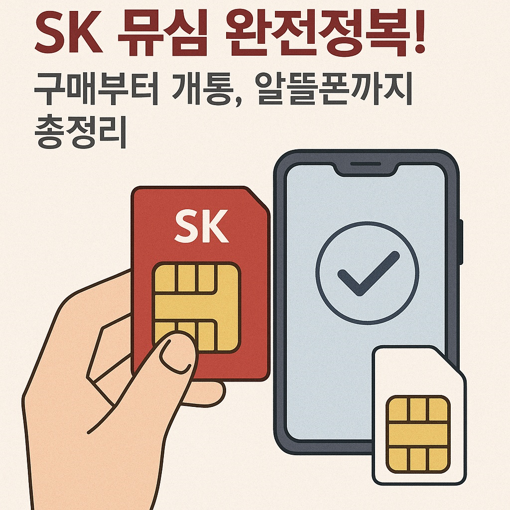 SK 유심 완전정복! 구매부터 개통, 알뜰폰까지 총정리