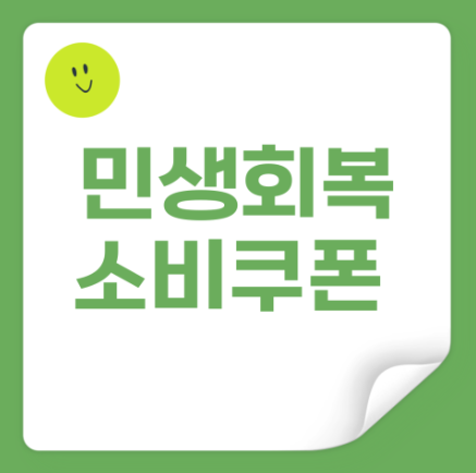 민생회복 소비쿠폰 관련 사진