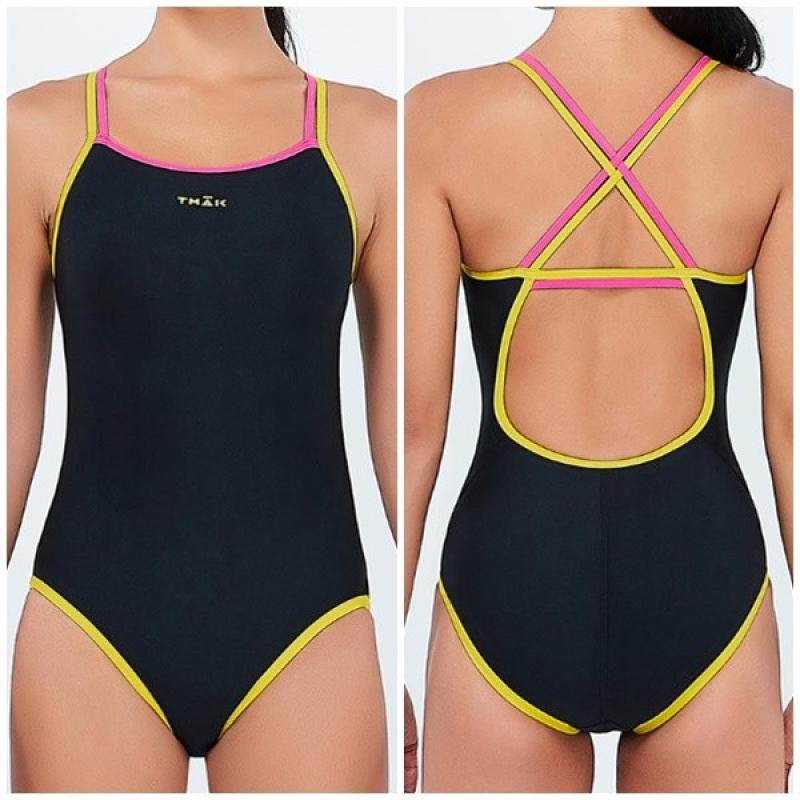 티막 탄탄이 원피스 여성 실내수영복 QXT0138BK LE1212514247