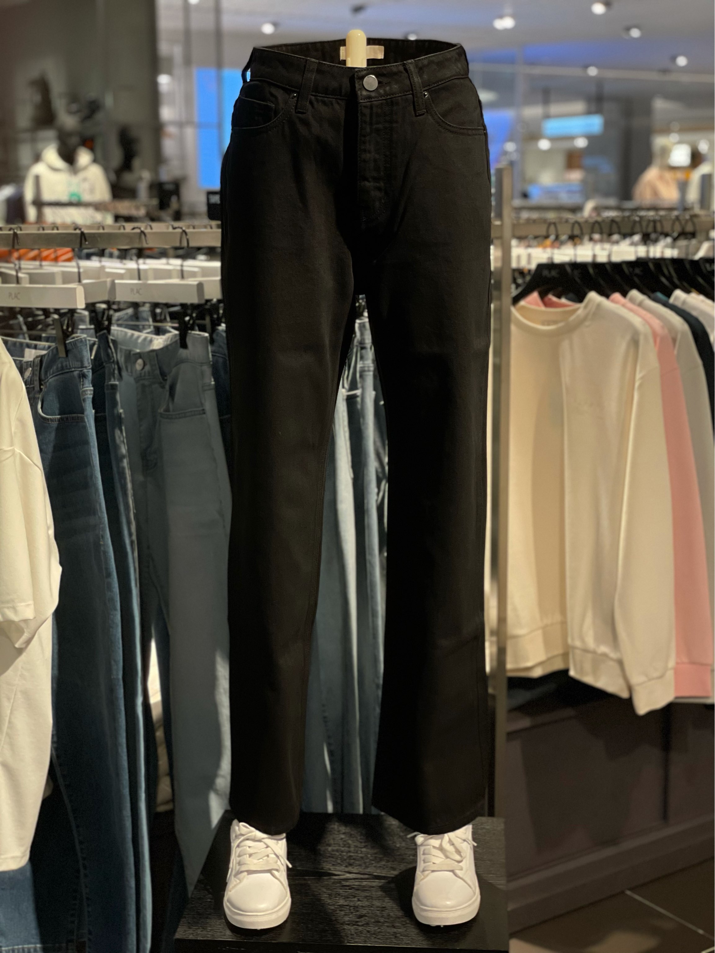 플랙진 플랙 PLAC LOG 로그 릴렉스 스트레이트핏 데님팬츠 PJTO5LGM545