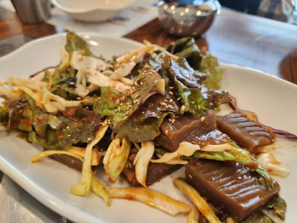 생생정보 우와한 식당 도토리묵낙지볶음 음식점