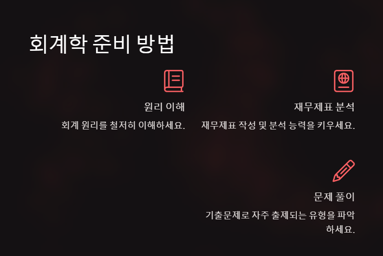 신용분석사 1부 회계학 준비방법