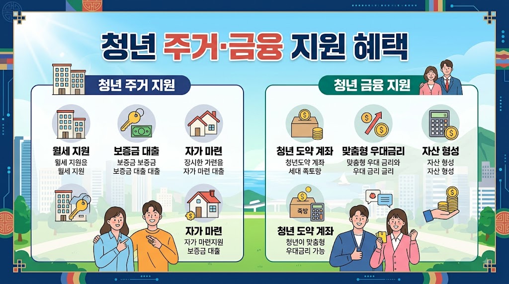 청년 주거&middot;금융 지원 혜택