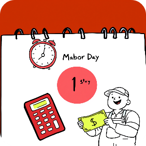 근로자의날 휴무, 근무수당 받아 행복한 이미지