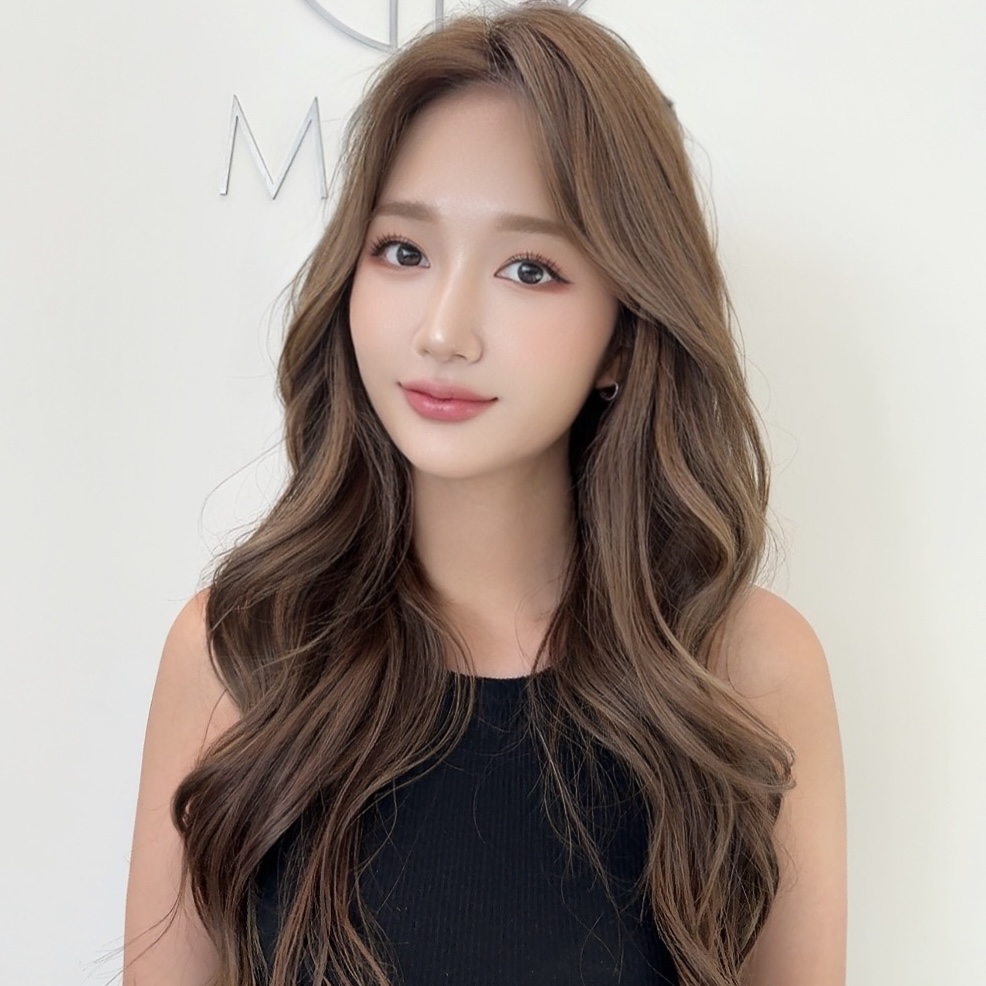 긴머리 브라운염색 관련 이미지