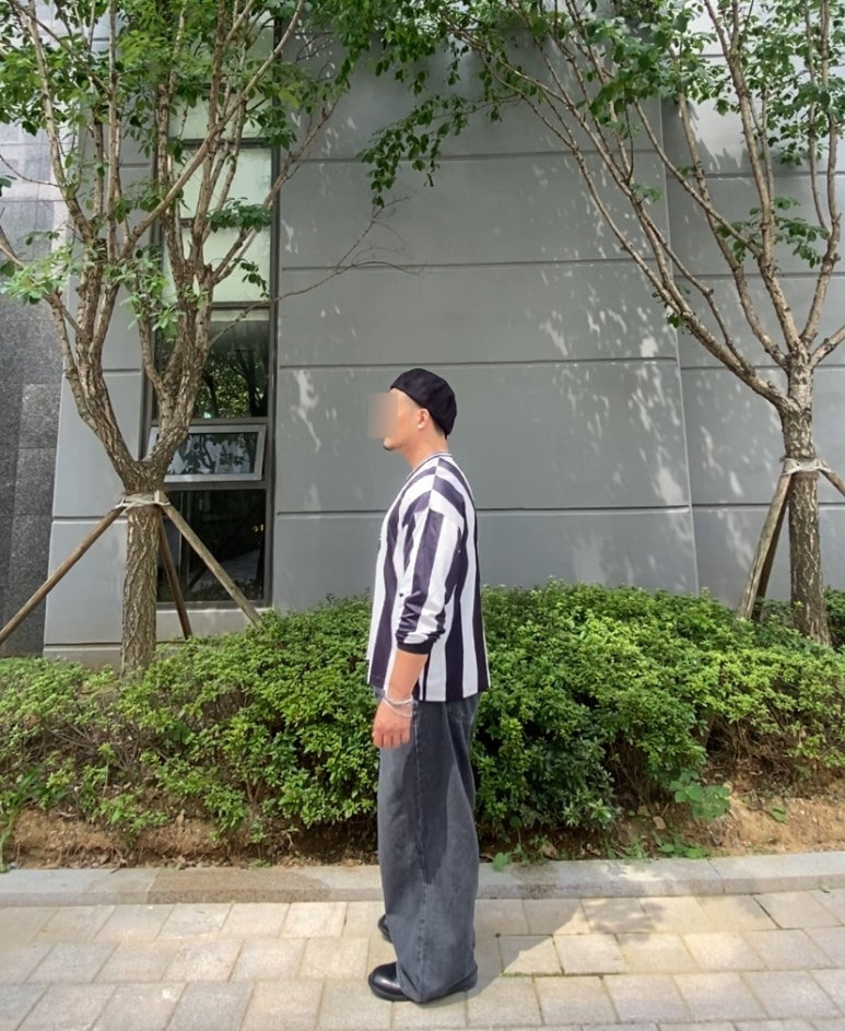 데일리룩('26. 8. 29.)밀리어네어햇 빈티지 헌팅캡 베레모, 필루미네이트 지브라 유벤투스 델피에로 티셔츠, 그리너리크리드 와이드 데님팬츠, 킨치 SHOWER 808 더비슈즈