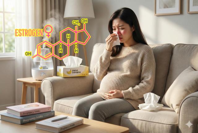 비알레르기 비염 원인 호르몬 변화