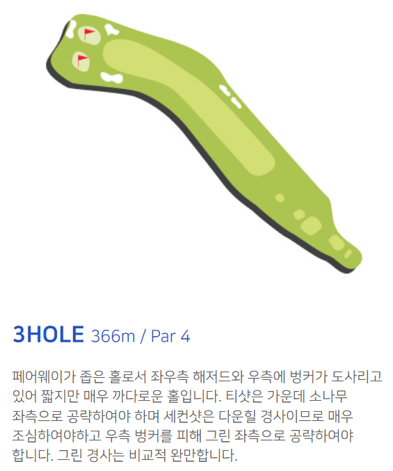 골프존카운티 오라 코스공략도 3