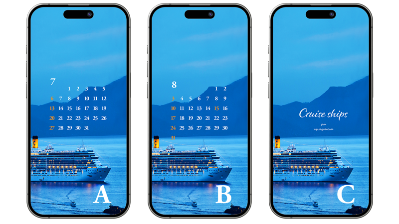 14 저녁 무렵 크루즈선 ABC - 2025년7월 아이폰배경화면