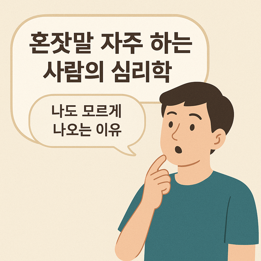 혼잣말 자주 하는 사람의 심리학