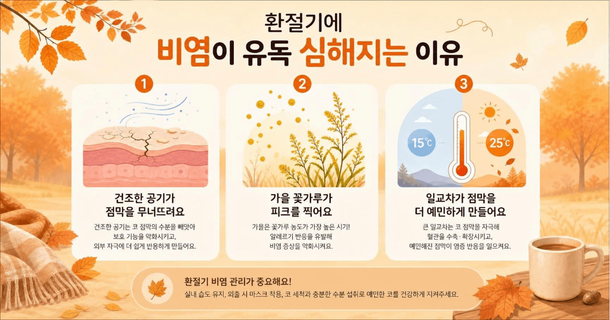 환절기 비염이 유독 심해지는 이유