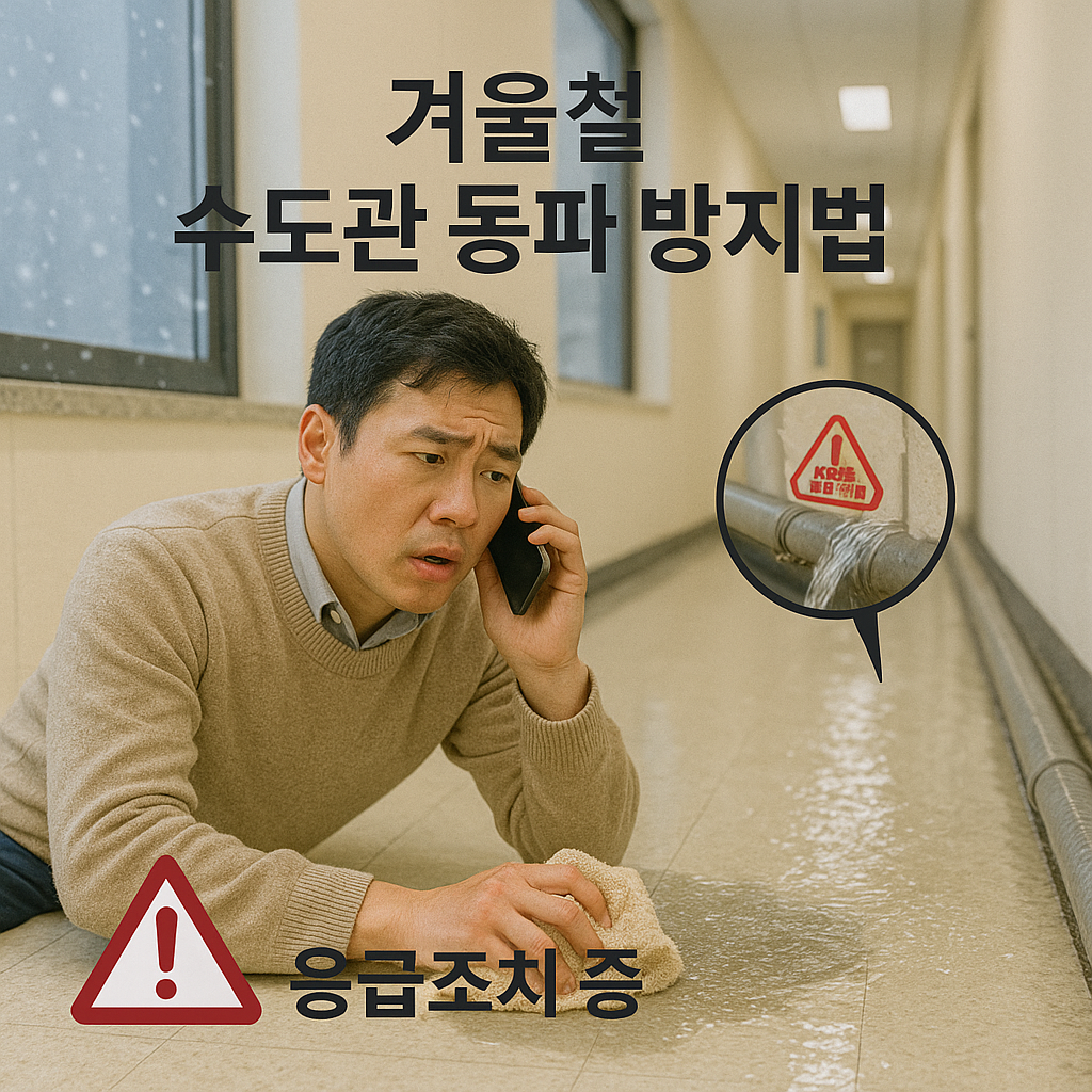 겨울철 수도관 동파 방지법