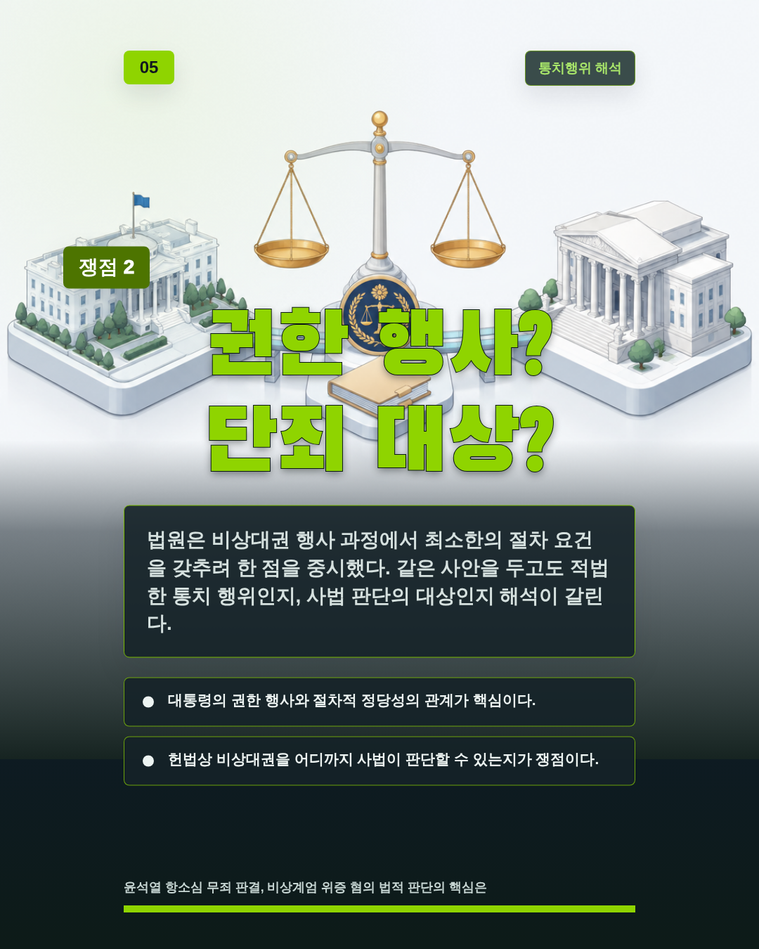 권한 행사? 단죄 대상?