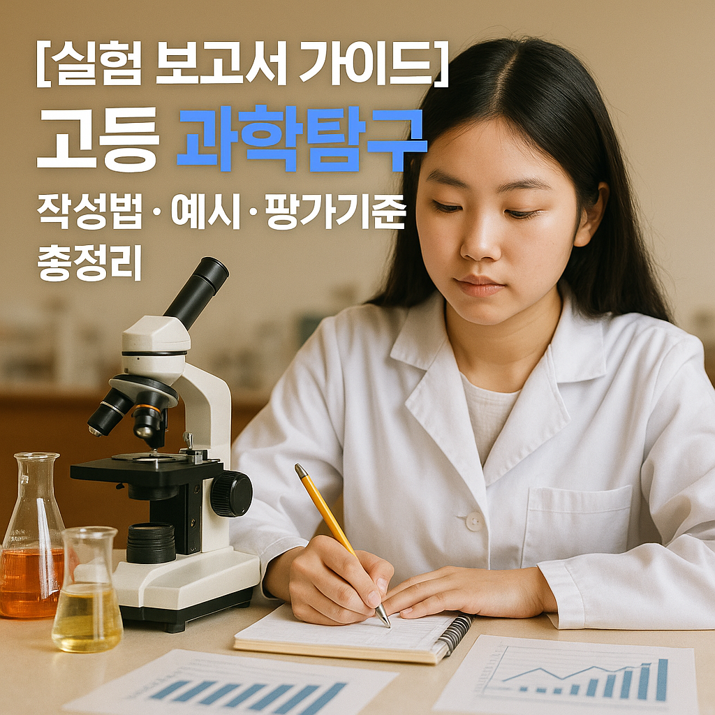 [실험 보고서 가이드] 고등 과학탐구 ｜ 작성법·예시·평가 기준 총정리