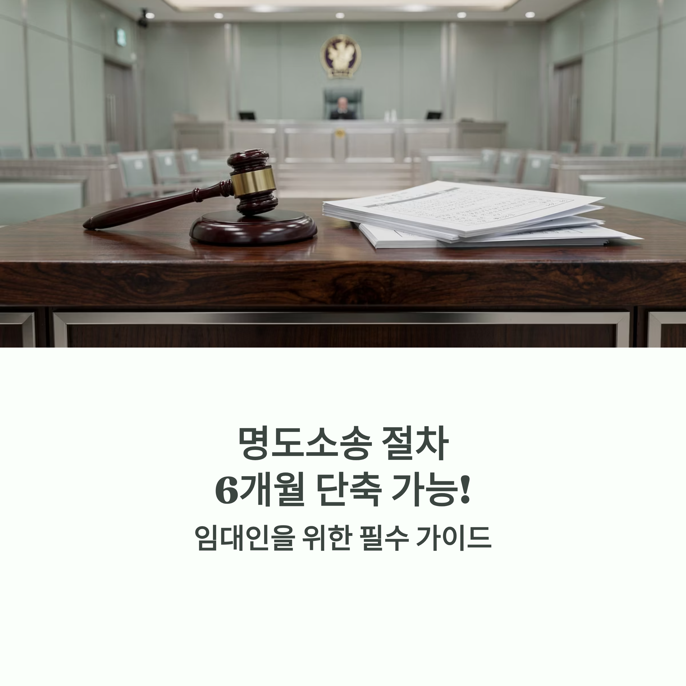 명도소송, 왜 절차 단축이 중요