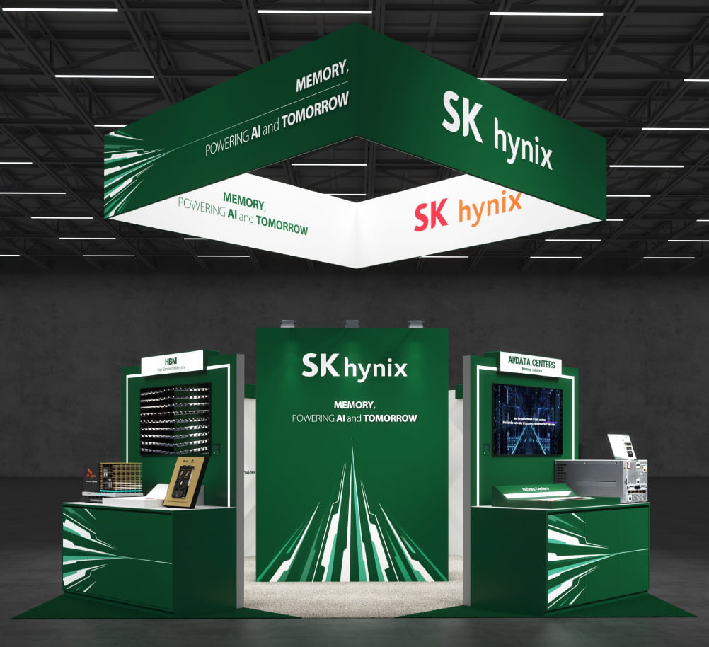 SK하이닉스가 GTC 2025에서 선보인 부스
