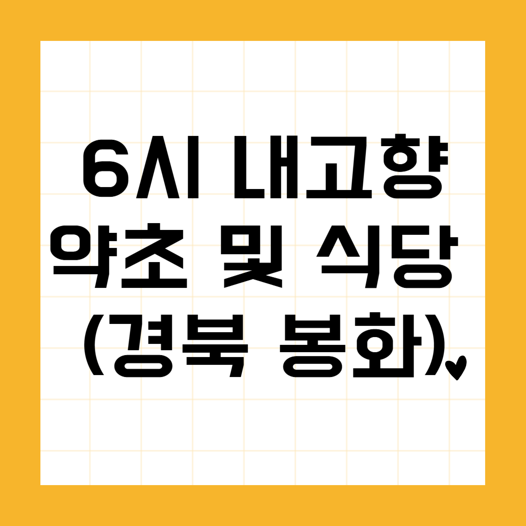 약초 및 식당