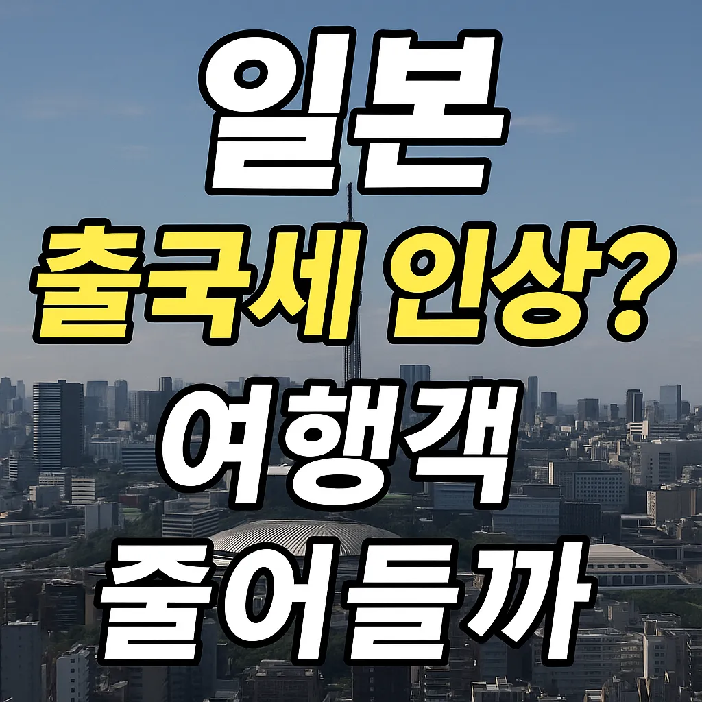일본 출국세 인상 논의 왜 시작됐을까?