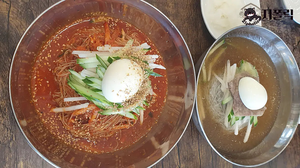 청주-오창-홍경백-물냉면-비빔냉면