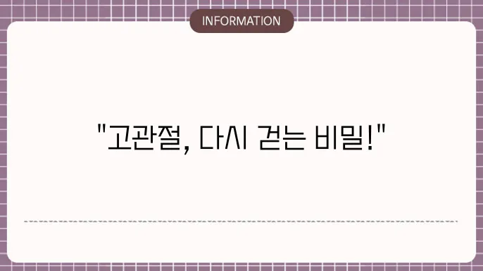 고관절 수술 재활