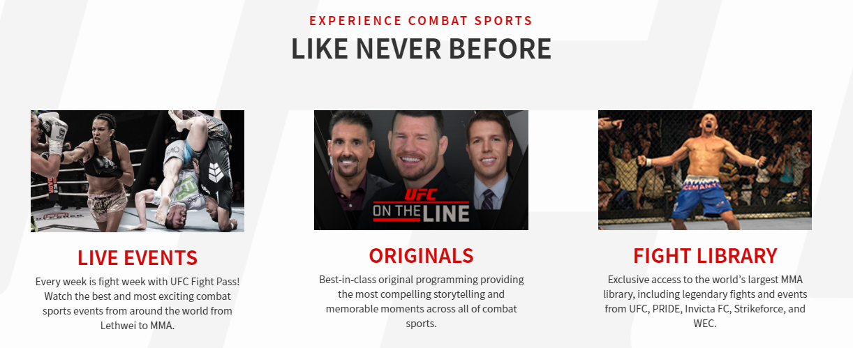 UFC FIGHT PASS 중계