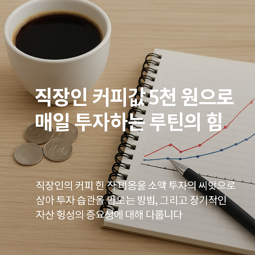 직장인 커피값 5천 원으로 매일 투자하는 루틴의 힘