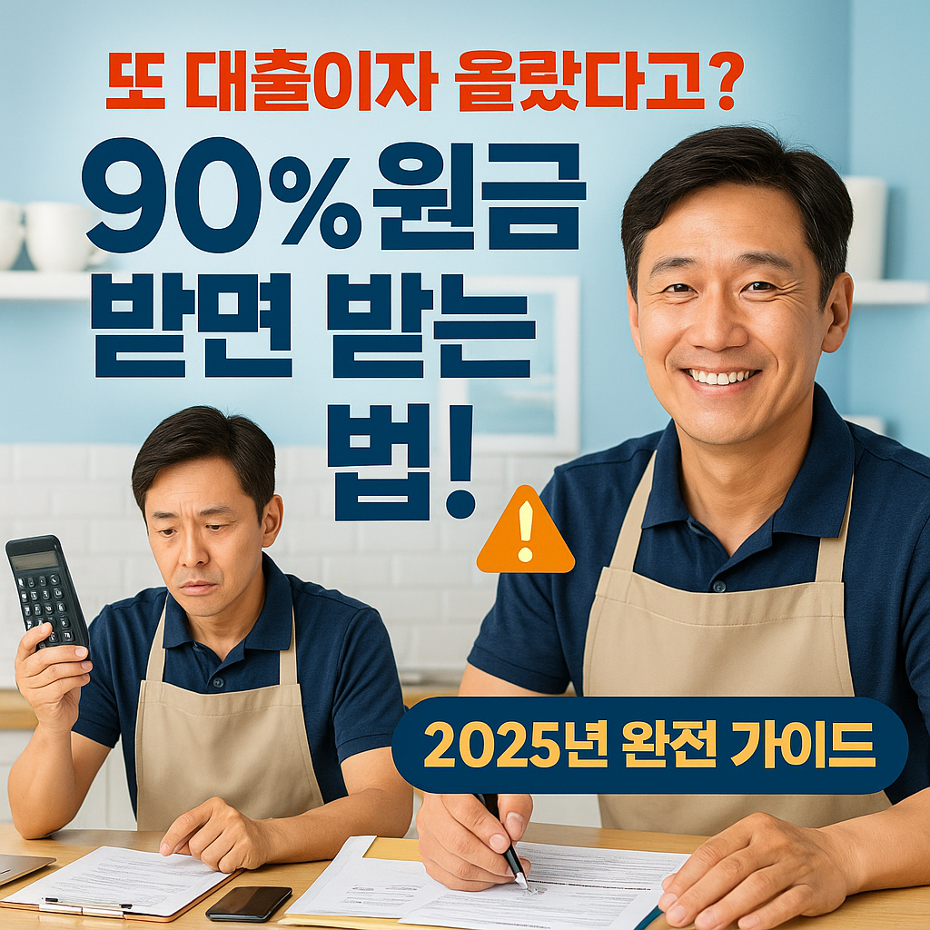 2025 소상공인 새출발기금 90% 원금감면 신청법