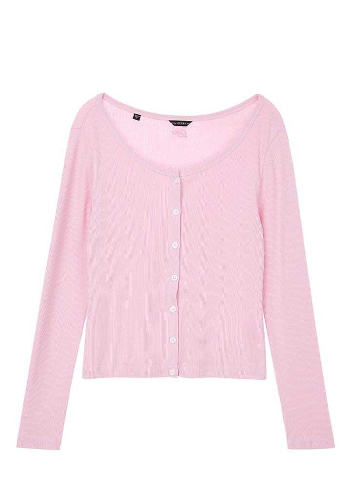 게스 진 여성 골지 가디건 YM2K2499 LE1209678412