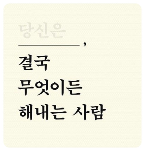 당신은 결국 무엇이든 해내는 사람 책표지