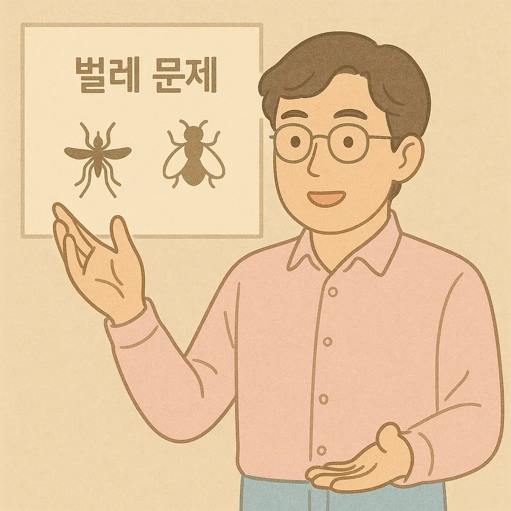 결론: 벌레는 사라지고 나의 마음은 다시 평온해졌다