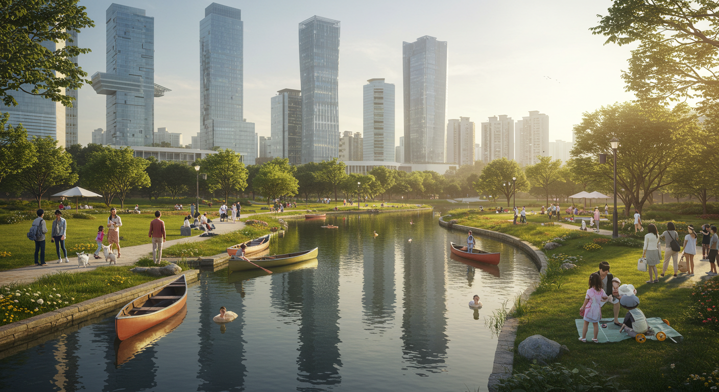 인천 송도 센트럴파크 이미지