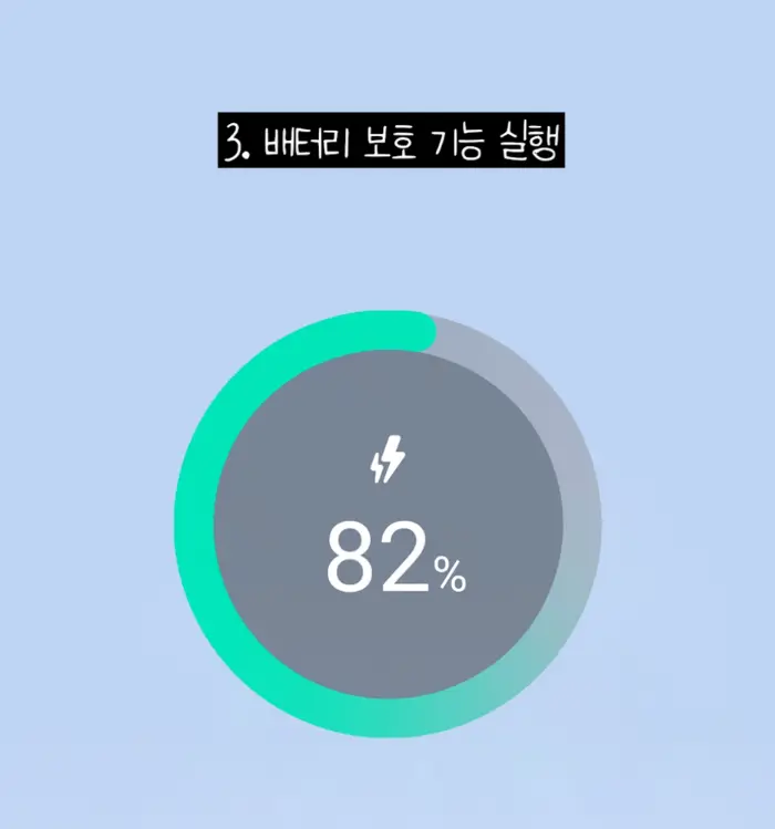 배터리 최적화 기능 실행