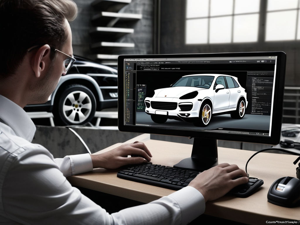 자동차 SW 개발 관련 AI 생성 보조 이미지