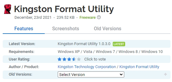 Kingston-Format-Utility
